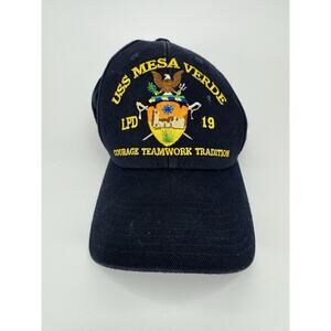 US Navy USS Mesa Verde LPD-19 Command Issued Cap Adjustable Hat United‎ States